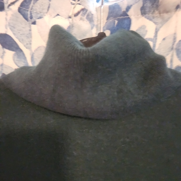 Michael Michael Kors Women's Green Turtleneck Sweater with Gold Accents Size M - Picture 4 of 6